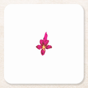 Girly Design, Light Gold, Purplish RePaper Coaster Rechteckiger Pappuntersetzer