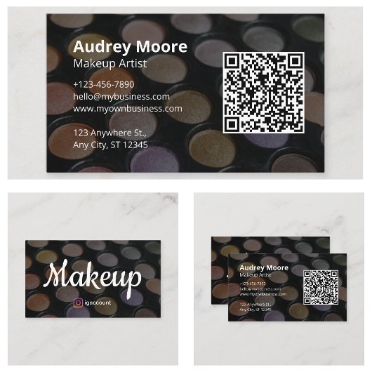 Girly Design Minimalistisch Makeup Artist Visitenkarte