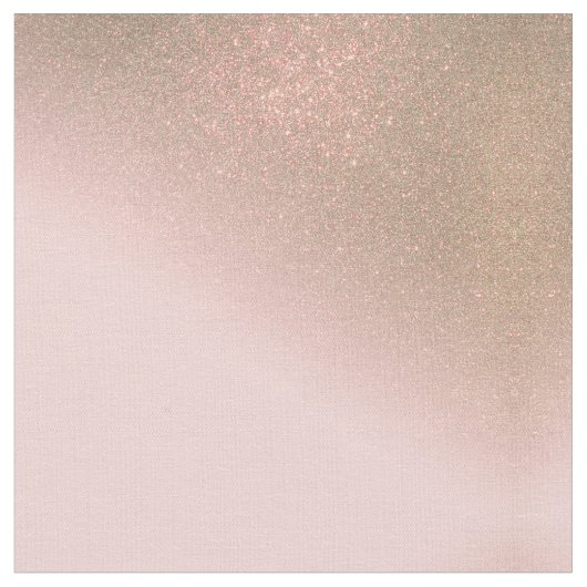 Girly Diagonal Gold Blush Pink Ombre Gradient Stoff (Nahaufnahme)