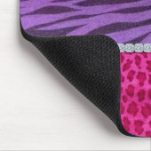 Girly Diamant-Tierdruck Mousepad (Ecke)
