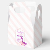 Girly Dinosaur Pink Danke Party Geschenkschachtel (Geöffnet)