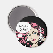 Girly Diva Magnets Magnet (Vorderseite/Rückseite)