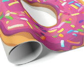 Girly Donut Pattern Geschenkpapier (Rolleneckpunkt)