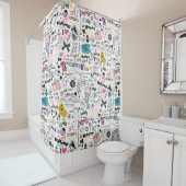 Girly Doodles Duschvorhang (Beispiel)