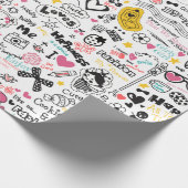 Girly Doodles Geschenkpapier (Ecke)