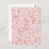 Girly Duo geometrische Zierkachel Postkarte (Vorne/Hinten)