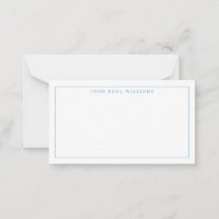 Girly Dusty Blue Berufliche formale dünne Grenze