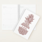 Girly Elegant Blush Pink Glitzer Ananas Name Planer (Anzeige)