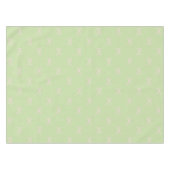 Girly Elegant Green & Pink Bow Pattern Spring Tischdecke (Vorderseite (Horizontal))