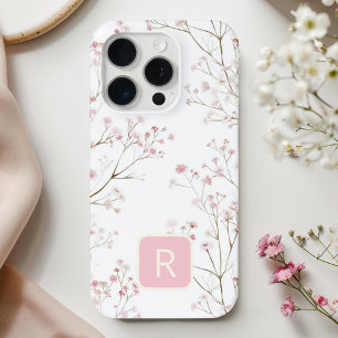 Girly Elegant Minimalistic Baby's Breath Case-Mate iPhone Hülle