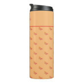 Girly Elegant Modern Typografy Template Monogram Thermosbecher (Nach rechts gedreht)