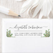 Girly Elegant Script Greenerity Address Label (Insitu)
