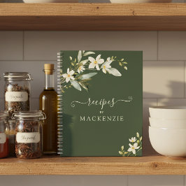 Girly Elegante Wildblume Grüne Weinroute Mendrisio Notizblock