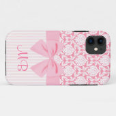 Girly elegantes rosa Case-Mate iPhone hülle (Rückseite (Horizontal))