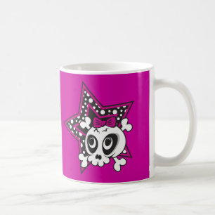 Girly Emo Skull Kaffeetasse