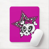 Girly Emo Skull Mousepad (Mit Mouse)
