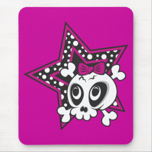 Girly Emo Skull Mousepad
