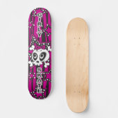 Girly Emo Skull Skateboard (Vorderseite)