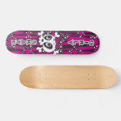 Girly Emo Skull Skateboard (Horizontal)