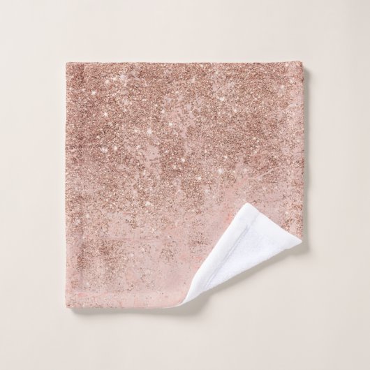 Girly erröten korallenroter badhandtuch set (Waschlappen)