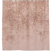 Girly erröten korallenroter duschvorhang (Vorderseite)