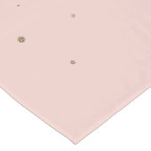 Girly erröten Rosa und GoldGlitzer Ombre Kurzer Tischläufer (Ecke)