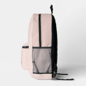 Girly Extravagant Stylish Blush Pink Shadow Monogr Bedruckter Rucksack (Rechts)