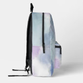 Girly Fantasy Blue Baby Dragon Personalisiert Bedruckter Rucksack (Links)