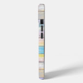 Girly Faux Pastel Wood Heart Turquoise Bee Bible Case-Mate iPhone Hülle (Rückseite / Links)