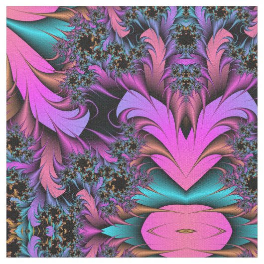 Girly Feathers Fabric Stoff (Nahaufnahme)