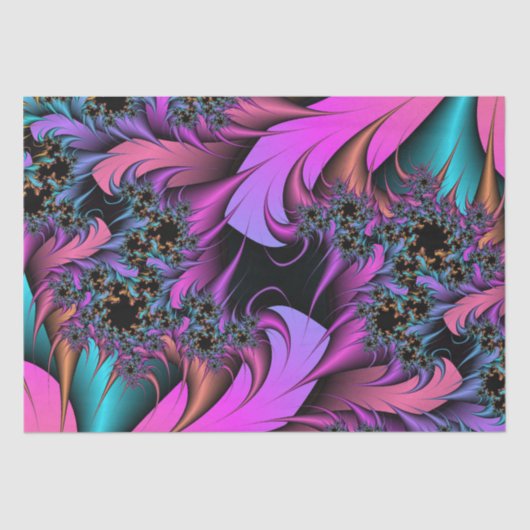 Girly Feathers Tissue Paper Seidenpapier (Vorderseite)