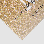 Girly Feminine Chic Monogram Mit Monogramm Script Seidenpapier (Ausschnitt)