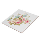 Girly Feminine Vintag Pink Roses Fliese (Seite)