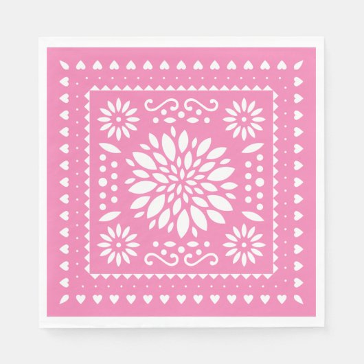 Girly Fiesta Party Napkins Serviette (Vorderseite)
