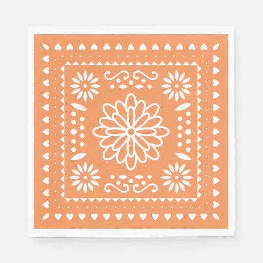 Girly Fiesta Party Napkins Serviette (Vorderseite)