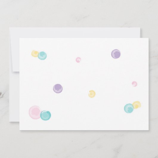 Girly First Birthday Einladung - Glitzer Gold (Rückseite)