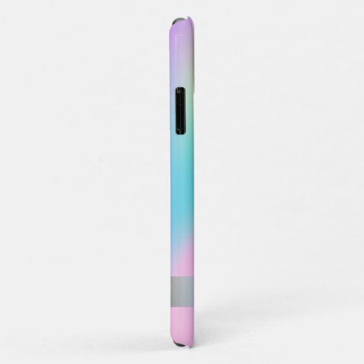 Girly Flamingo Holographic Ombre Case-Mate iPhone Hülle (Hinten/Rechts)