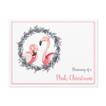 Girly Flamingo träumt von einem rosa Weihnachten