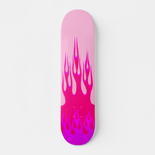 Girly Flammen-Skateboard Skateboard (Vorne)