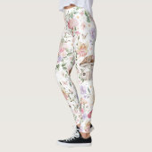 Girly Floral Fairy verzauberter Wald Leggings (Links)