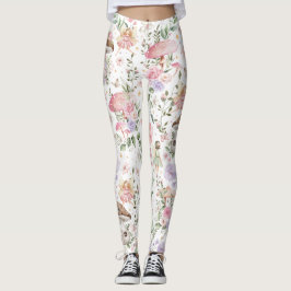 Girly Floral Fairy verzauberter Wald Leggings