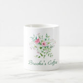 Girly-Floral-Kaffee Kaffeetasse (Mittel)