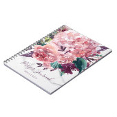 Girly Floral Marble Prayer Journal Notizblock (Linke Seite)