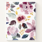 Girly Floral Name schreibt an meinen Töchterkeepak Notizblock (Rückseite)