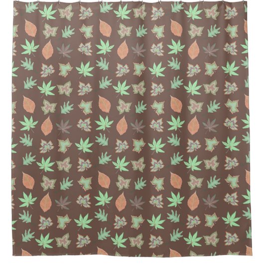 Girly Floral Pattern Duschvorhang (Vorderseite)