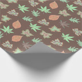 Girly Floral Pattern Geschenkpapier (Ecke)