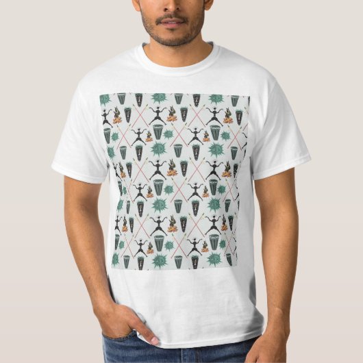 Girly Floral Pattern T-Shirt (Vorderseite)