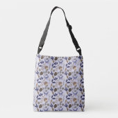Girly Floral Pattern Tragetaschen Mit Langen Trägern (Rückseite)