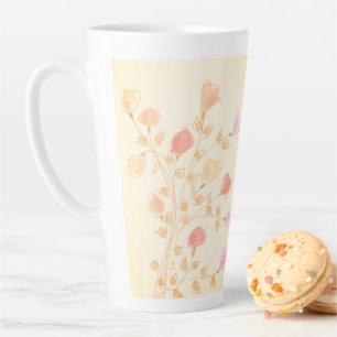 Girly Flows Design mit Pinks und Peach Milchtasse