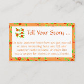 Girly Flows Modern Rabattkarte (Rückseite)